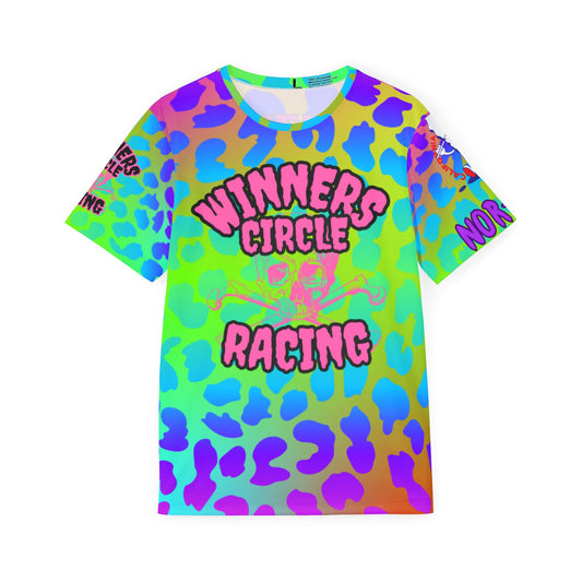 Vibrant Men's Sports Jersey - Perfect for Parties, Festivals, Racing Events, and Everyday Wear, AOP Printed Fun Tee