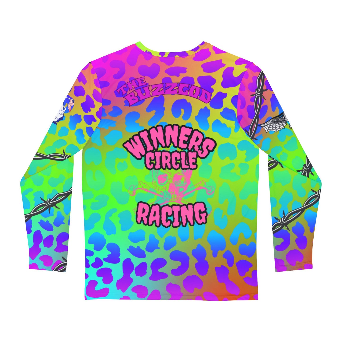 Colorful Abstract Long Sleeve Shirt - Positive Vibes for Relaxed Days